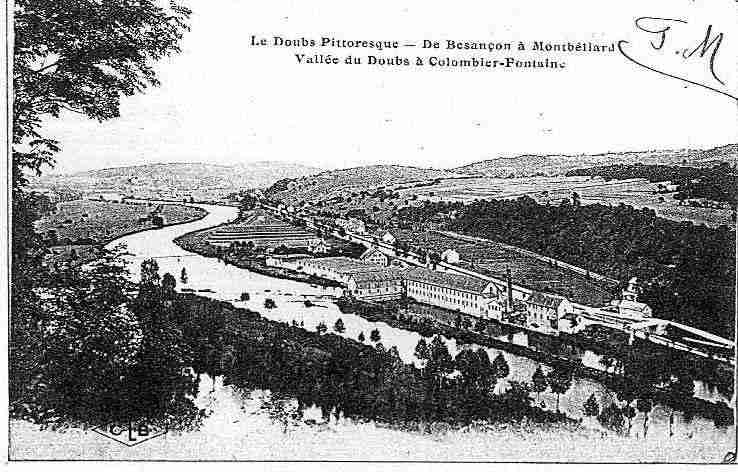 Ville de COLOMBIERFONTAINE Carte postale ancienne