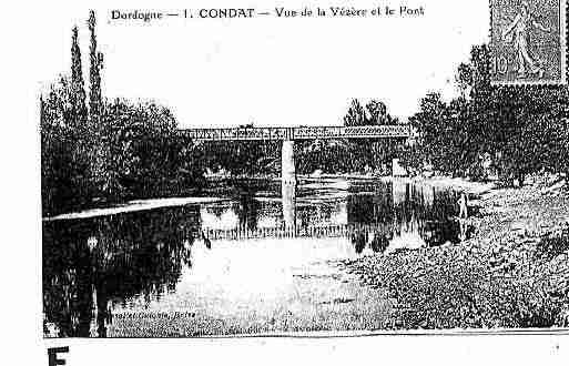 Ville de CONDATSURVEZERE Carte postale ancienne