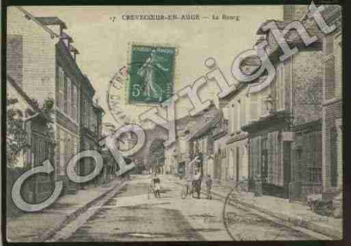 Ville de CREVECOEURENAUGE Carte postale ancienne
