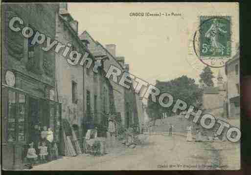 Ville de CROCQ Carte postale ancienne