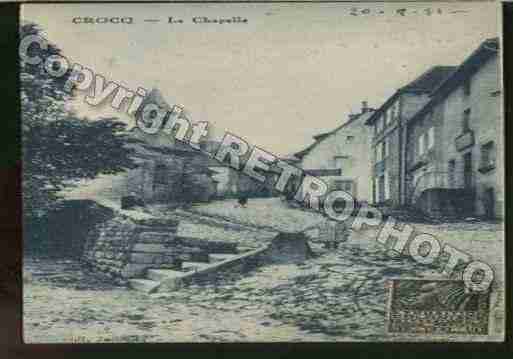 Ville de CROCQ Carte postale ancienne