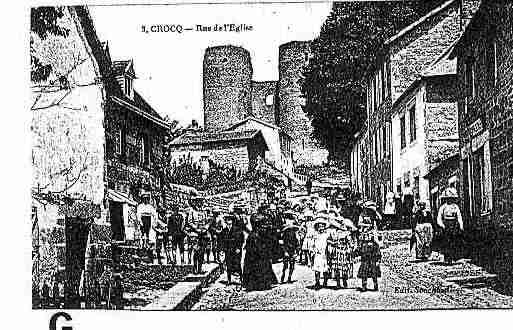 Ville de CROCQ Carte postale ancienne