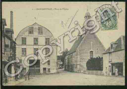 Ville de CROISSANVILLE Carte postale ancienne