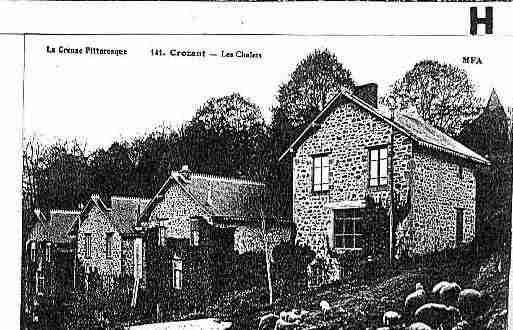 Ville de CROZANT Carte postale ancienne