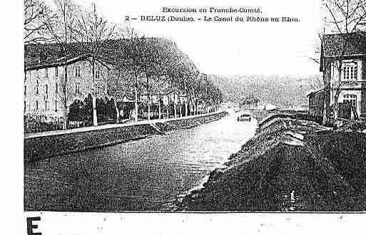 Ville de DELUZ Carte postale ancienne