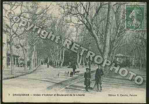 Ville de DRAGUIGNAN Carte postale ancienne