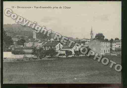 Ville de DRAGUIGNAN Carte postale ancienne