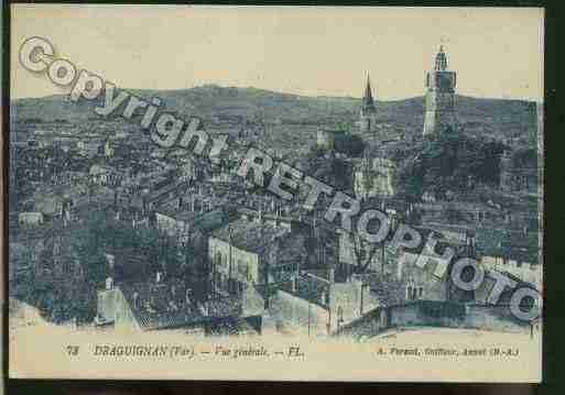Ville de DRAGUIGNAN Carte postale ancienne