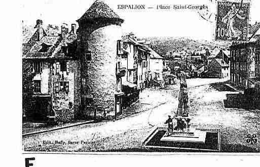 Ville de ESPALION Carte postale ancienne