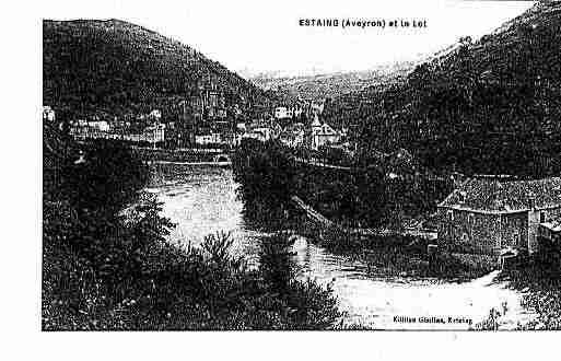 Ville de ESTAING Carte postale ancienne