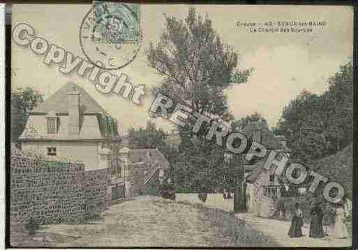 Ville de EVAUXLESBAINS Carte postale ancienne