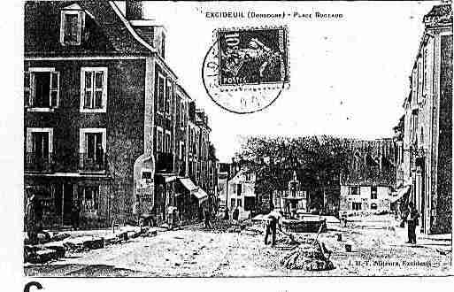 Ville de EXCIDEUIL Carte postale ancienne