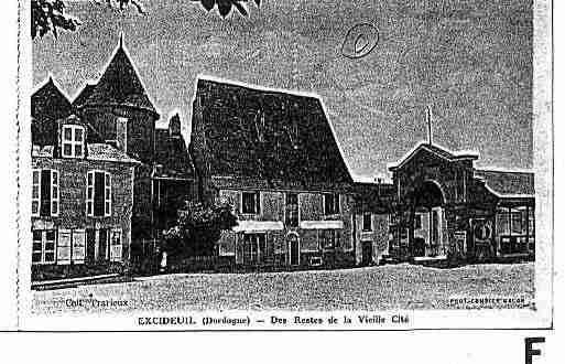 Ville de EXCIDEUIL Carte postale ancienne