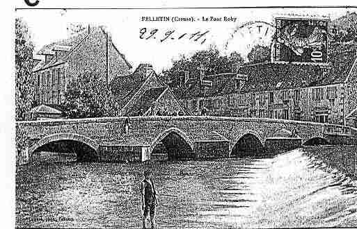 Ville de FELLETIN Carte postale ancienne