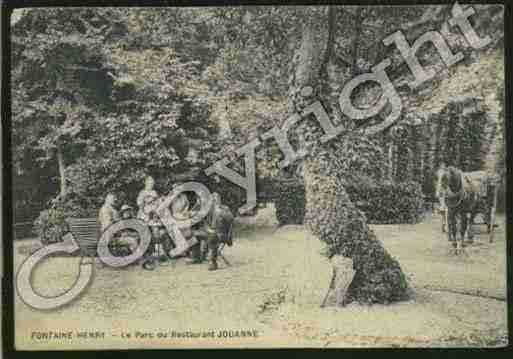 Ville de FONTAINEHENRY Carte postale ancienne