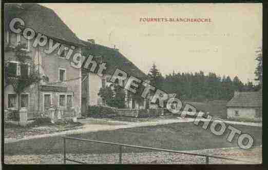 Ville de FOURNETBLANCHEROCHE Carte postale ancienne