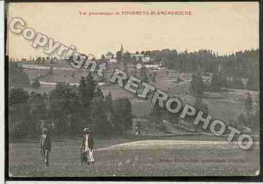 Ville de FOURNETBLANCHEROCHE Carte postale ancienne Ville de FOURNETBLANCHEROCHE Carte postale ancienne