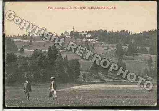 Ville de FOURNETBLANCHEROCHE Carte postale ancienne