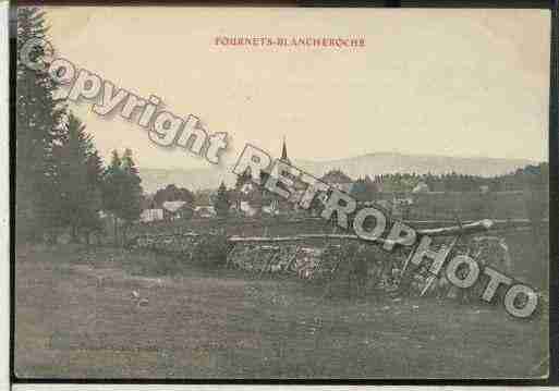 Ville de FOURNETBLANCHEROCHE Carte postale ancienne