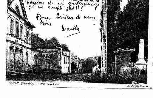 Ville de GENAY Carte postale ancienne