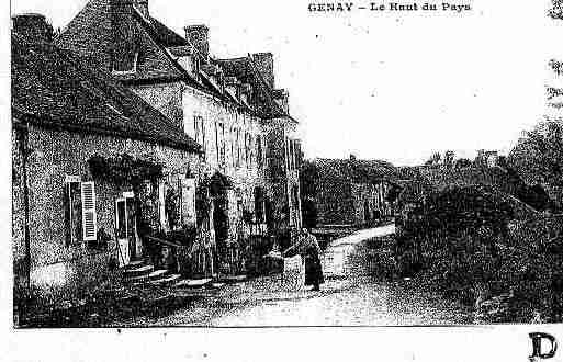 Ville de GENAY Carte postale ancienne