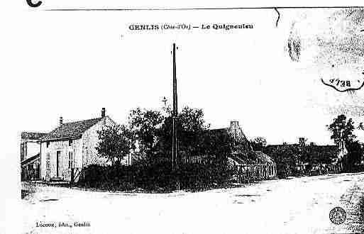 Ville de GENLIS Carte postale ancienne