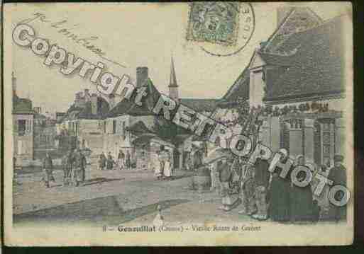 Ville de GENOUILLAC Carte postale ancienne Ville de GENOUILLAC Carte postale ancienne
