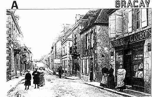 Ville de GRACAY Carte postale ancienne