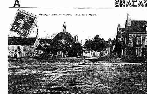 Ville de GRACAY Carte postale ancienne Ville de GRACAY Carte postale ancienne
