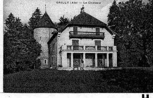 Ville de GRILLY Carte postale ancienne