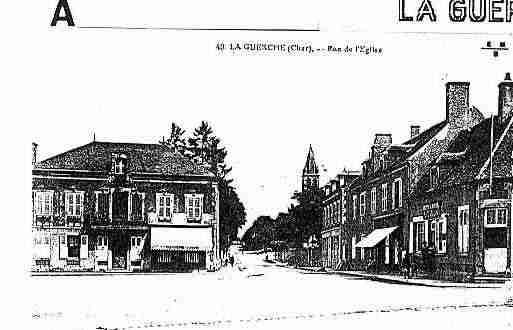 Ville de GUERCHESURL\'AUBOIS(LA) Carte postale ancienne