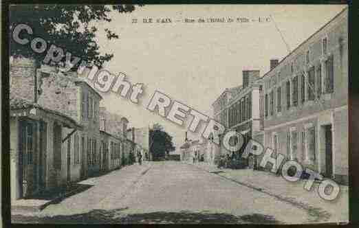 Ville de ILED\'AIX(L\') Carte postale ancienne