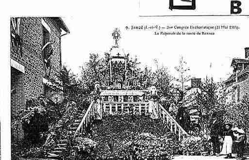Ville de JANZE Carte postale ancienne
