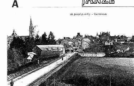 Ville de JANZE Carte postale ancienne