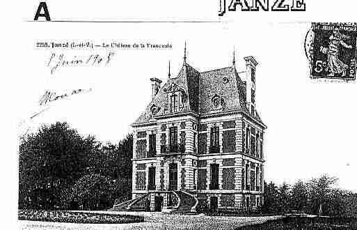 Ville de JANZE Carte postale ancienne