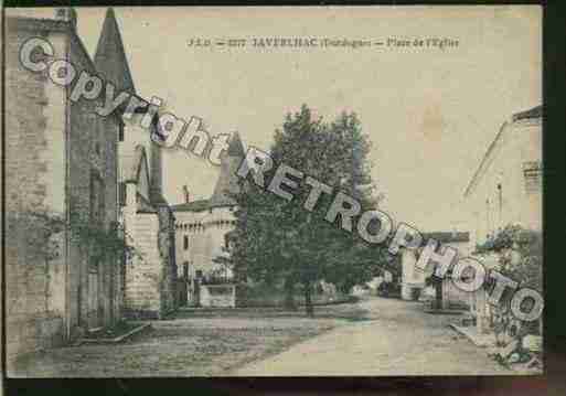 Ville de JAVERLHAC Carte postale ancienne