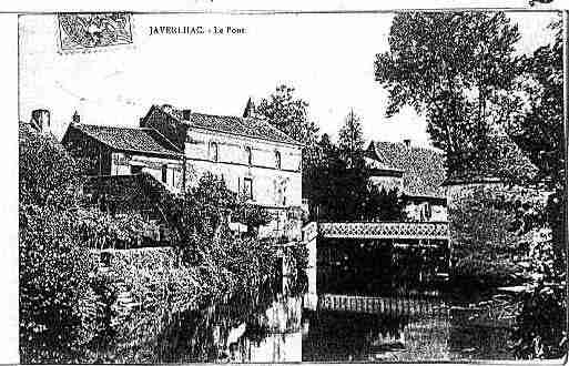 Ville de JAVERLHAC Carte postale ancienne