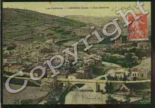 Ville de LAGRASSE Carte postale ancienne