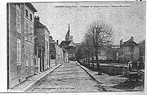 Ville de LAIGNES Carte postale ancienne