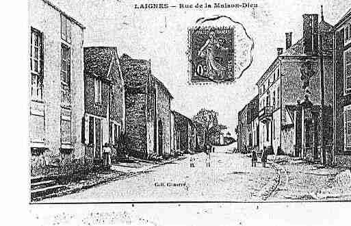 Ville de LAIGNES Carte postale ancienne