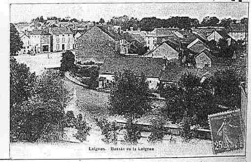 Ville de LAIGNES Carte postale ancienne