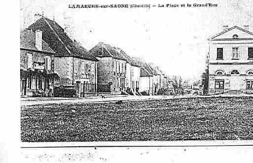 Ville de LAMARCHESURSAONE Carte postale ancienne