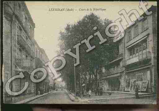 Ville de LEZIGNANCORBIERES Carte postale ancienne