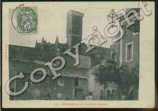 Ville de LEZIGNANCORBIERES Carte postale ancienne