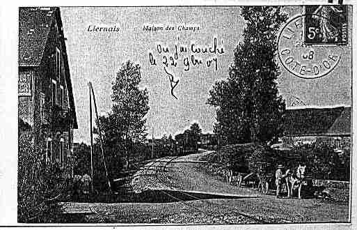 Ville de LIERNAIS Carte postale ancienne