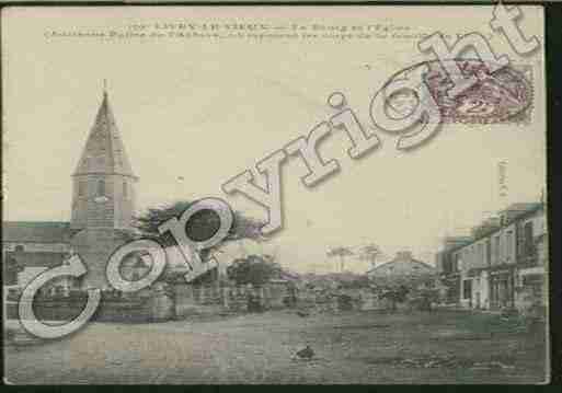 Ville de LIVRY Carte postale ancienne