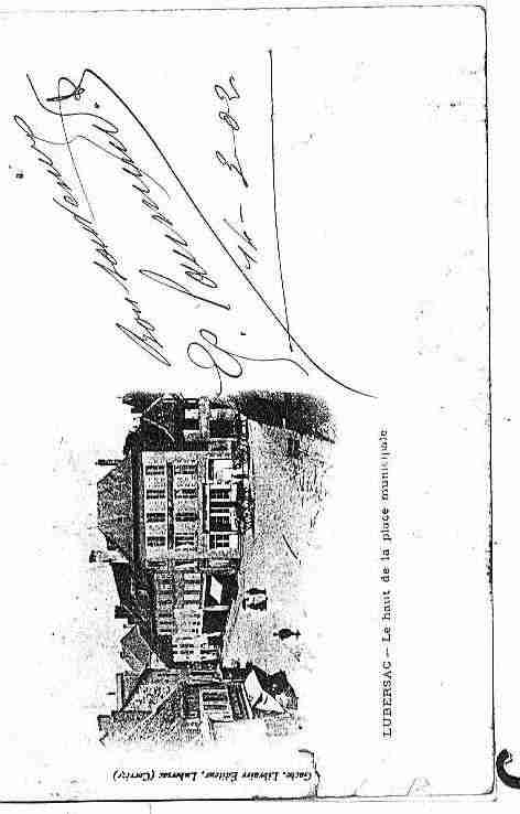 Ville de LUBERSAC Carte postale ancienne