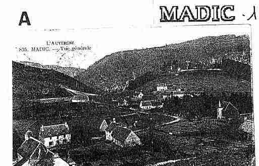 Ville de MADIC Carte postale ancienne