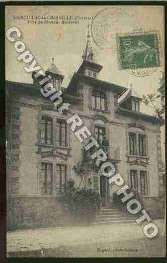 Ville de MARCILLACLACROISILLE Carte postale ancienne