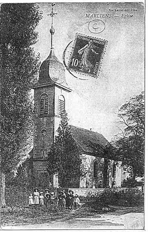 Ville de MARLIENS Carte postale ancienne